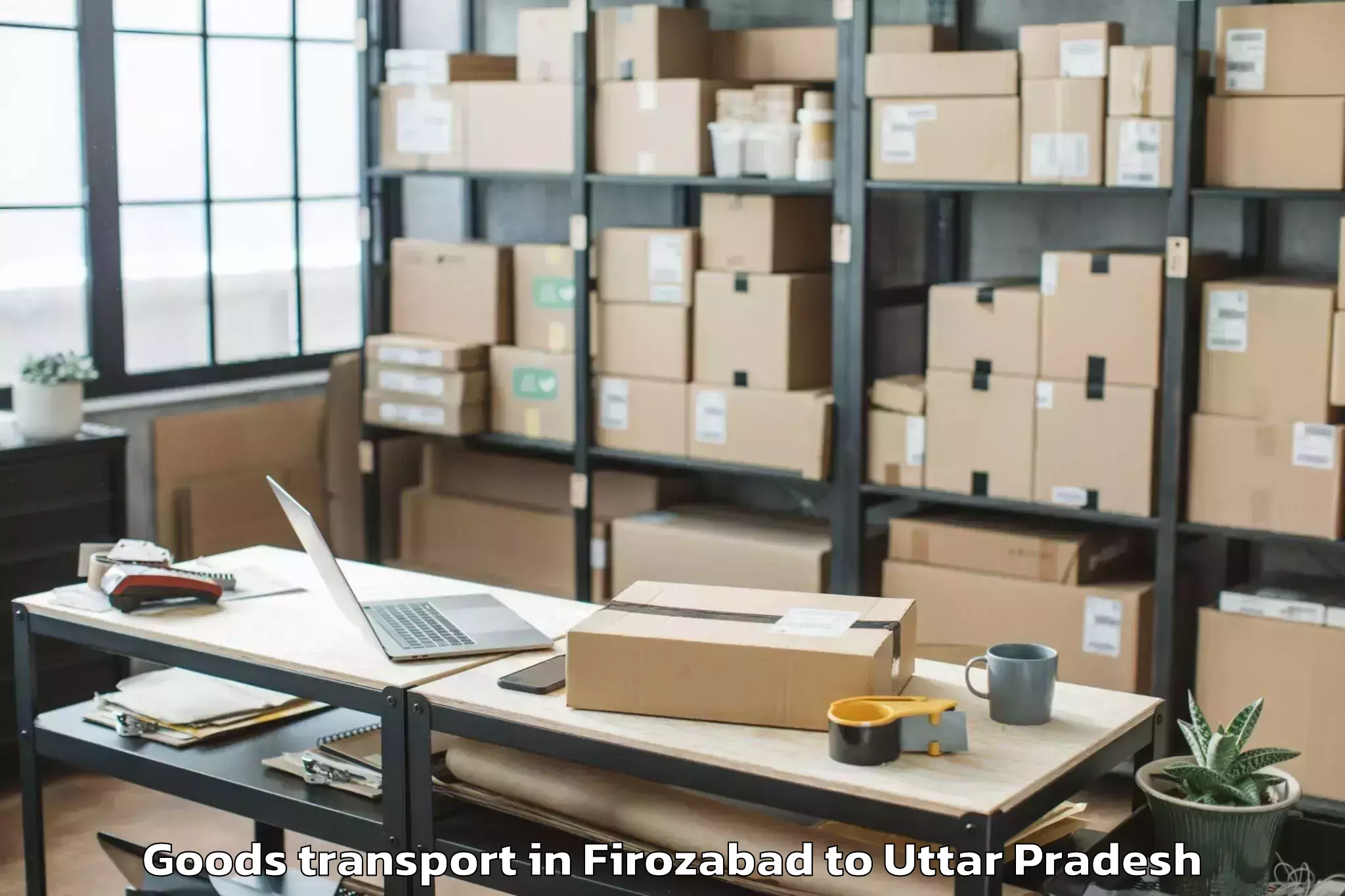 Efficient Firozabad to Bansdih Goods Transport